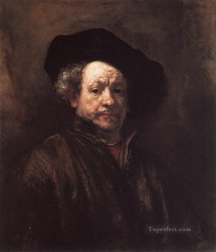 レンブラント・ファン・レイン Painting - レンブラントの自画像 1660年